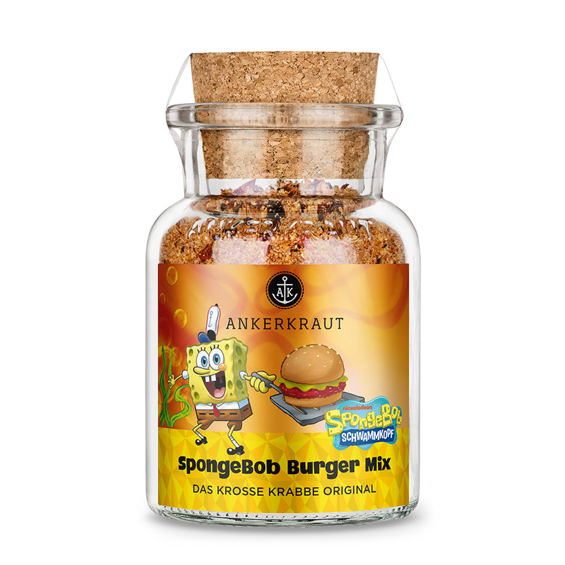 Korkenglas mit Spongebob Etikett