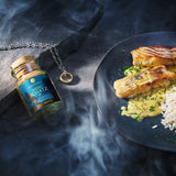 Kabeljau mit Dill-Curry-Honig-Sauce