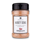 Ankerkraut Honey Kong Gewürz im Gewürzstreuer vor weißem Hintergrund.